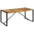 Mesa de comedor de madera maciza de mango rugosa 180