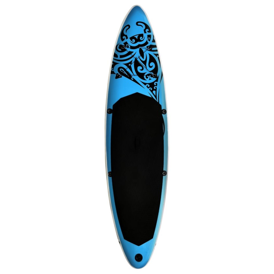 Juego de tabla de paddle surf hinchable azul 305x76x15