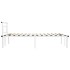 Estructura de cama de metal blanco 120x200
