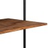 Escritorio de pared de madera maciza de acacia 90x40x170
