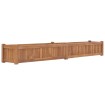 Arriate elevado madera maciza de teca 200x30x25 cm