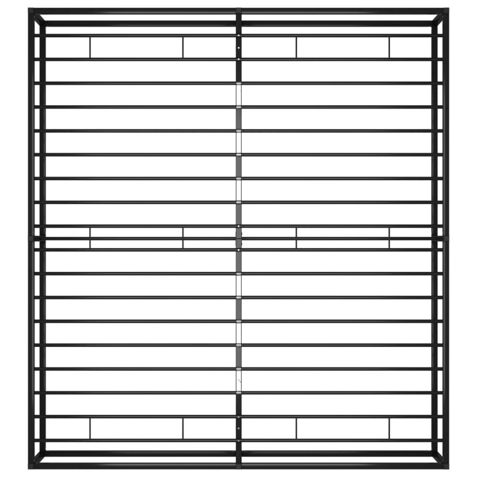 Estructura de cama de metal negra 160x200