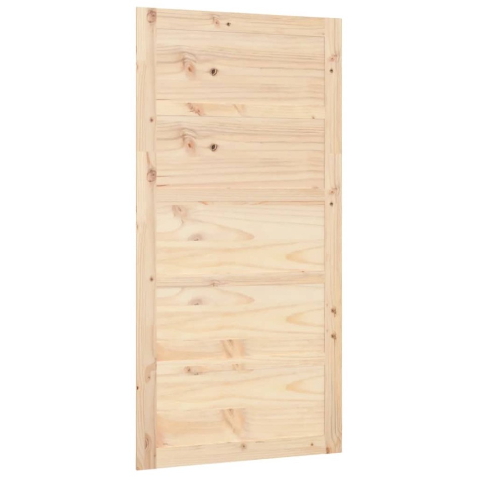 Puerta de granero madera maciza pino 100x1,8x204,5