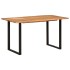 Mesa de comedor de madera maciza de acacia 140x70x76