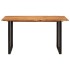 Mesa de comedor de madera maciza de acacia 140x70x76