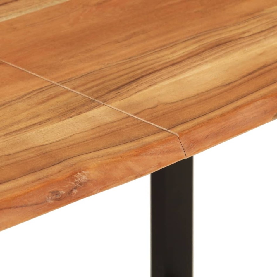 Mesa de comedor de madera maciza de acacia 140x70x76