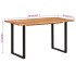 Mesa de comedor de madera maciza de acacia 140x70x76