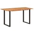 Mesa de comedor de madera maciza de acacia 140x70x76