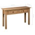 Mesa consola madera maciza pino Panamá Range 110x40x72