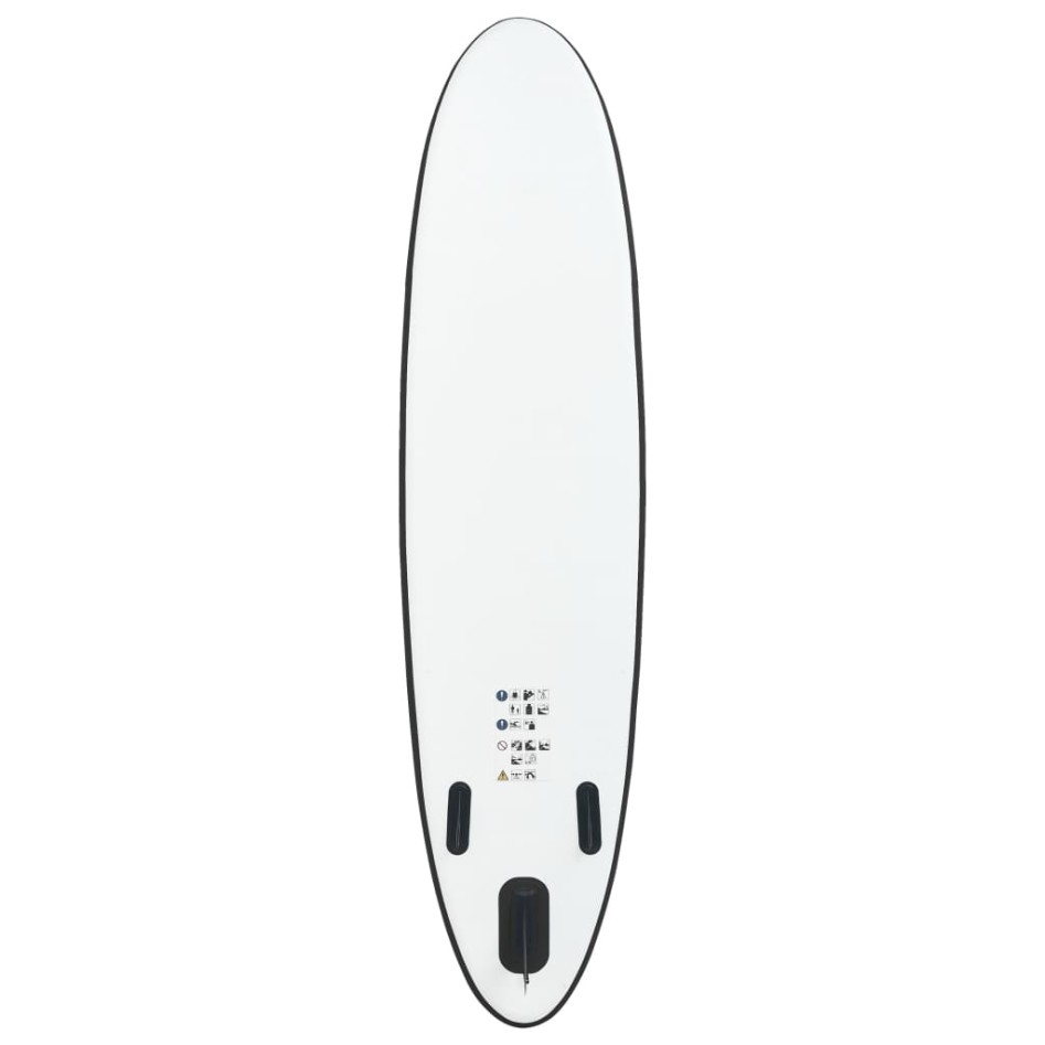 Juego de tabla de paddle surf inflable negro y