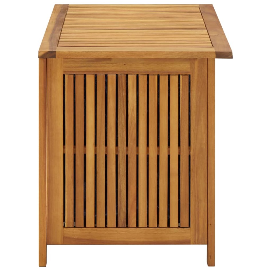 Caja de almacenaje de jardín madera maciza acacia 90x50x58