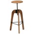 Taburetes de cocina 2 uds madera maciza de