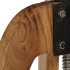 Taburetes de cocina 2 uds madera maciza de