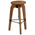 Taburetes de cocina 2 uds madera maciza de
