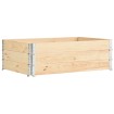 Caja de palés 3 unidades madera maciza de pino 50x150 cm