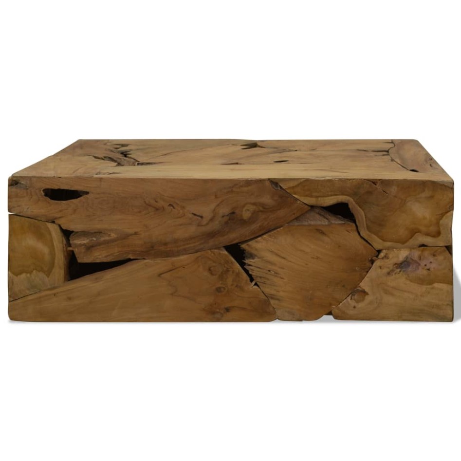 Mesa de centro 90x50x30 cm de madera de teca genuina