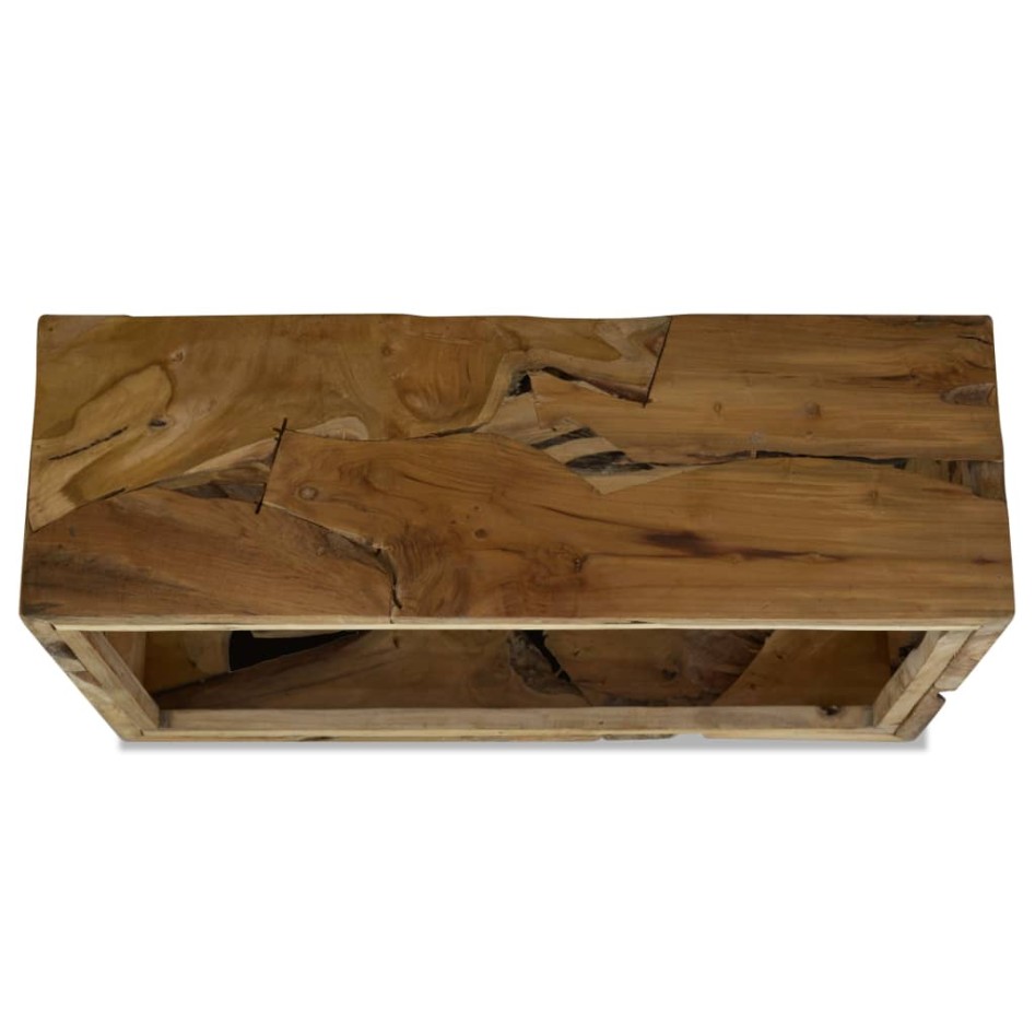 Mesa de centro 90x50x30 cm de madera de teca genuina