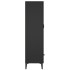 Aparador de madera de ingeniería negro 70x31x115
