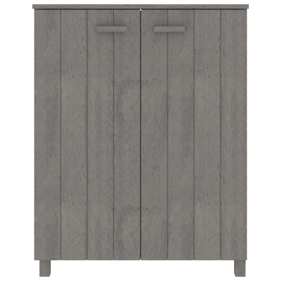 Zapatero HAMAR madera maciza pino gris claro 85x40x108