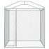 Perrera de exterior con toldo 193x193x225