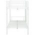 Cama litera de metal blanca 90x200