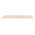 Estructura de cama madera maciza de pino blanco 140x200