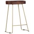 Taburetes de cocina gavin 2 unidades madera maciza de