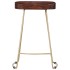 Taburetes de cocina gavin 2 unidades madera maciza de