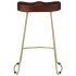Taburetes de cocina gavin 2 unidades madera maciza de