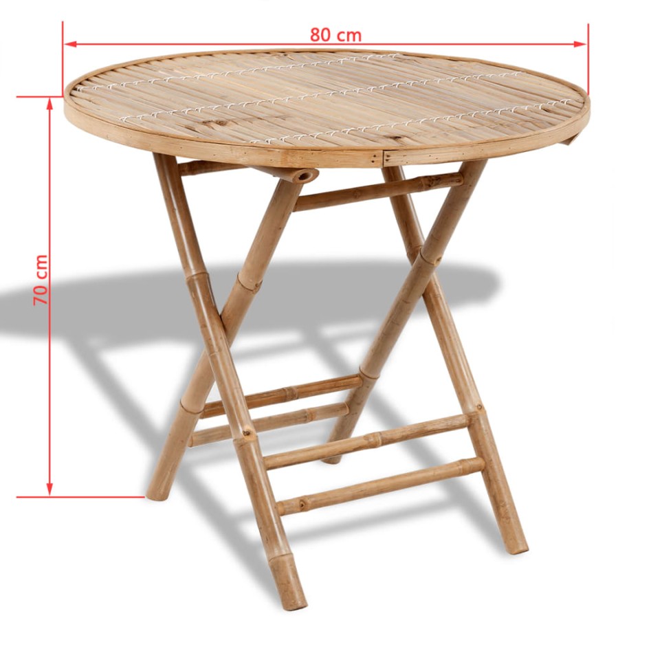 Juego de comedor de jardín plegable 5 piezas de