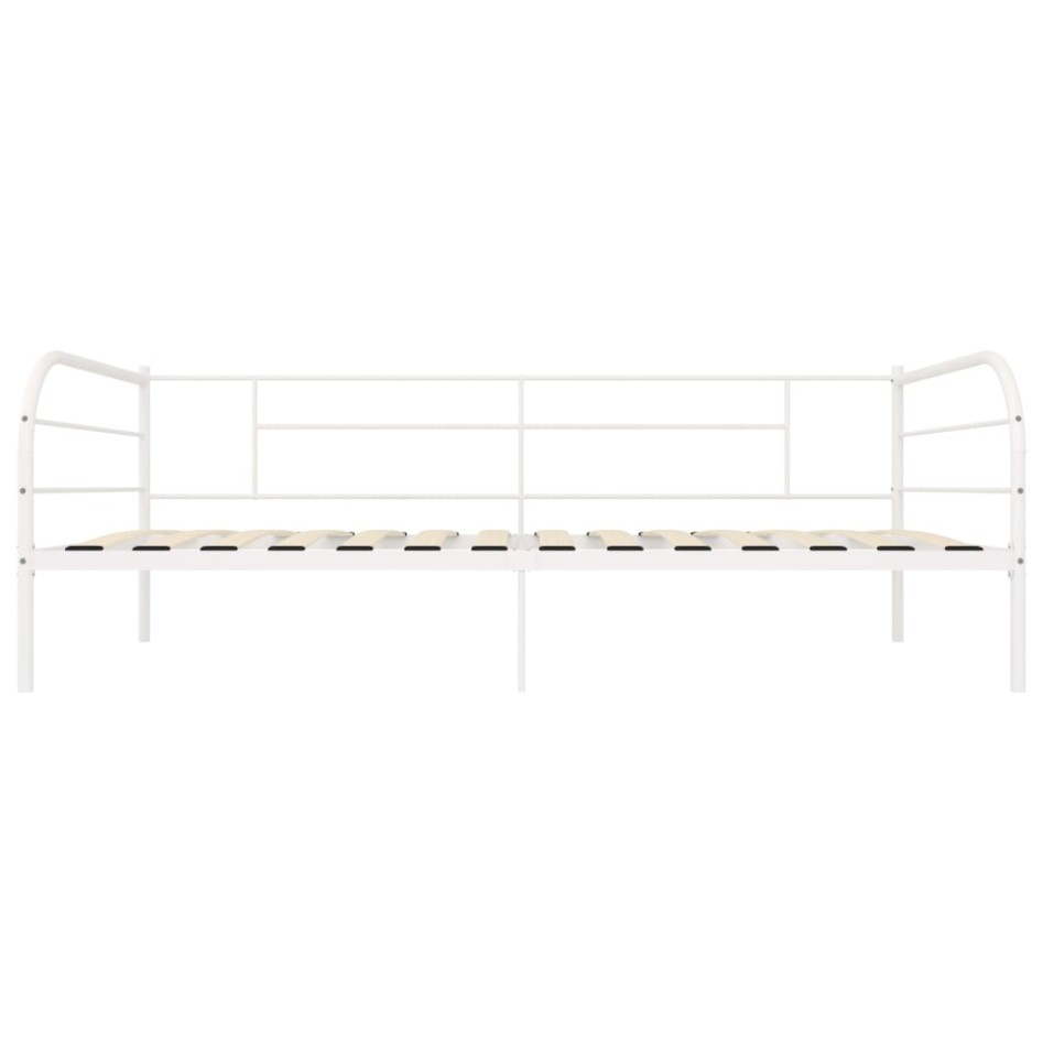 Estructura de cama de metal blanco 90x200