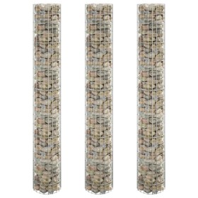 Arriate gaviones circular 3 uds acero galvanizado Ø30x200