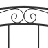 Estructura de cama de metal negro 140x200