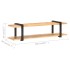 Mueble para TV de madera maciza de mango rugosa 160x40x40
