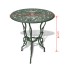 Mesa y sillas bistró de jardín 3 piezas aluminio fundido