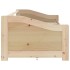 Sofá cama 3 plazas con cajones madera maciza pino 90x200