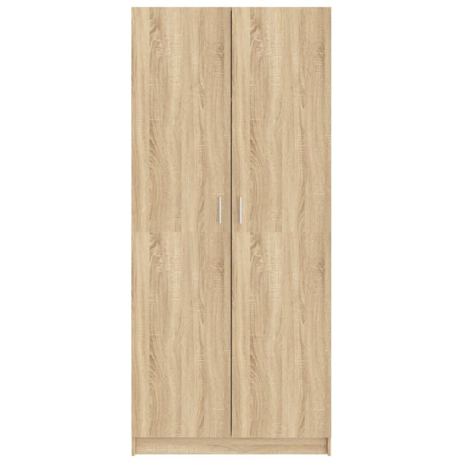 Armario de madera contrachapada roble Sonoma 80x52x180