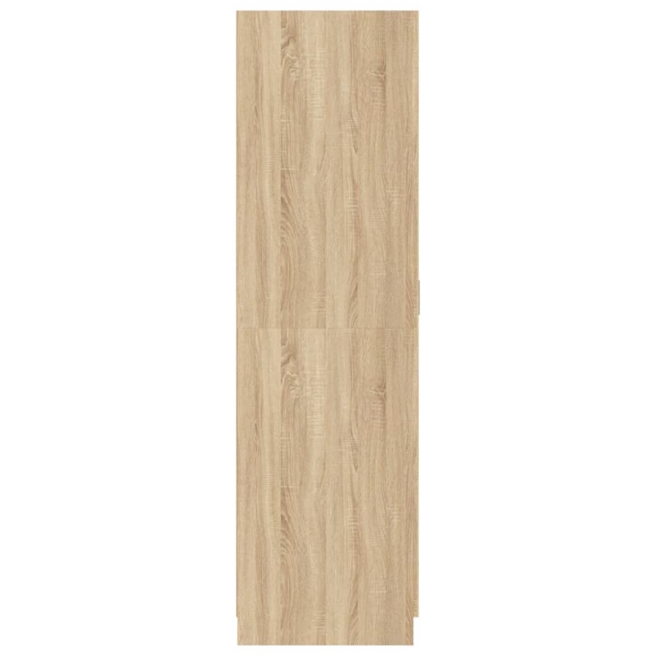 Armario de madera contrachapada roble Sonoma 80x52x180
