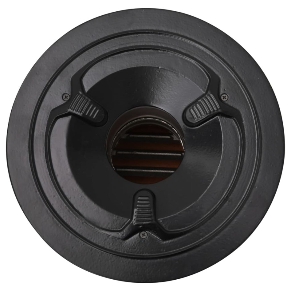 Cocina leña camping acero inoxidable plateado 51,5x35x30,5