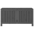 Caja de almacenaje jardín madera de pino gris 121x55x64
