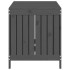 Caja de almacenaje jardín madera de pino gris 121x55x64