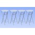 Mesas altas plegables 4 unidades MDF