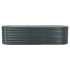 Arriate de acero galvanizado gris 320x80x81