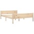 Estructura de cama de madera de pino maciza 140x200