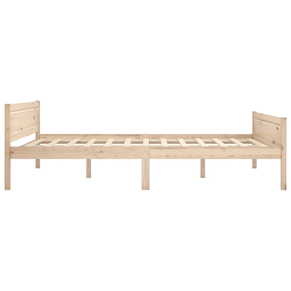 Estructura de cama de madera de pino maciza 140x200