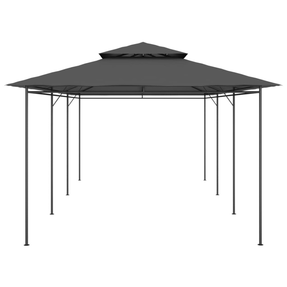 Cenador gris antracita 600x298x270