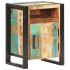 Mesita de noche de madera maciza reciclada 40x35x55