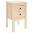 Mesitas de noche 2 uds madera maciza de pino 40x35x61,5