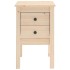 Mesitas de noche 2 uds madera maciza de pino 40x35x61,5