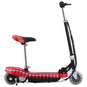 Patinete eléctrico con asiento y LED rojo 120
